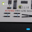 Boeing MH-47E Chinook Interior 3D Decals Helicopter (for Italeri Model kit) Scale 1:72 KeliK K72102 USA