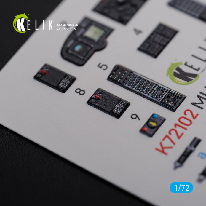 Boeing MH-47E Chinook Interior 3D Decals Helicopter (for Italeri Model kit) Scale 1:72 KeliK K72102 USA