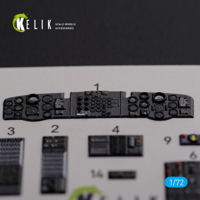 Interior 3D Decals Boeing CH-47A Chinook Helicopter (for Trumpeter Model kit) Scale 1:72 KeliK K72103 USA