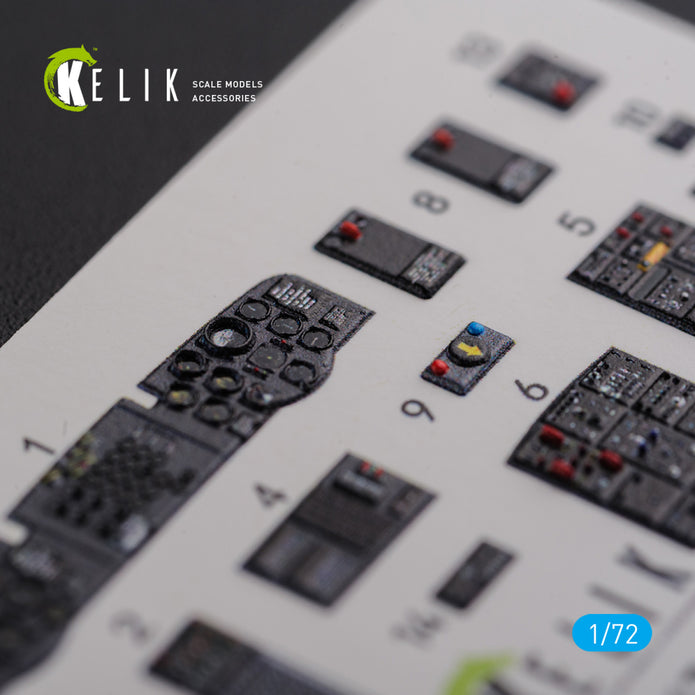 Interior 3D Decals Boeing CH-47A Chinook Helicopter (for Trumpeter Model kit) Scale 1:72 KeliK K72103 USA