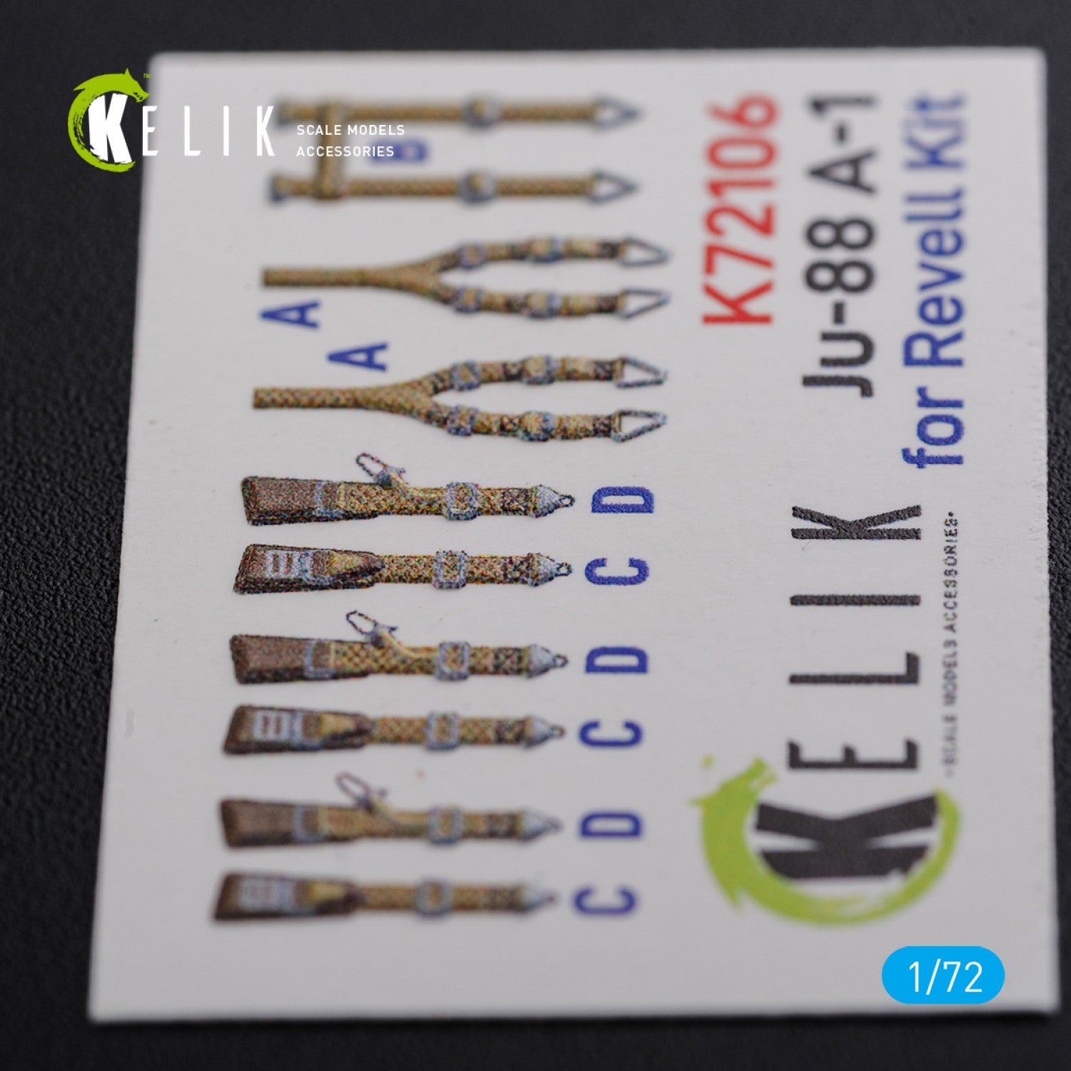 Interior 3D Decals Aircraft Junkers Ju-88 A-1 (for Revell Model kit) Scale 1:72 KeliK K72106 Germany (WW2)