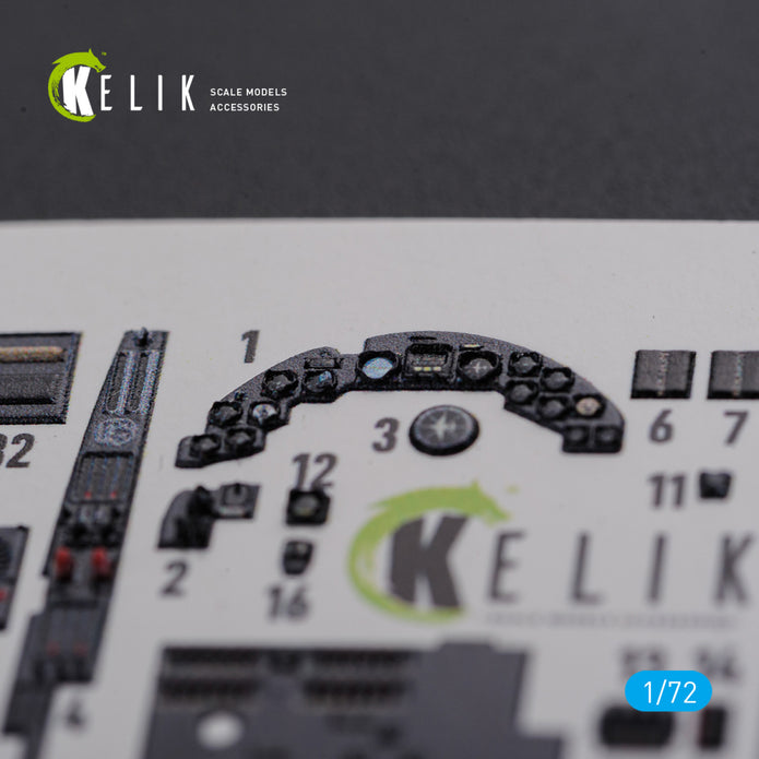 Interior 3D Decals Aircraft Junkers Ju-88 A-1 (for Revell Model kit) Scale 1:72 KeliK K72106 Germany (WW2)