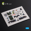 General Dynamics F-16 MLU Interior 3D Decals (for Revell Model kit) Scale 1:72 KeliK K72109 USA