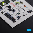 General Dynamics F-16 MLU Interior 3D Decals (for Revell Model kit) Scale 1:72 KeliK K72109 USA