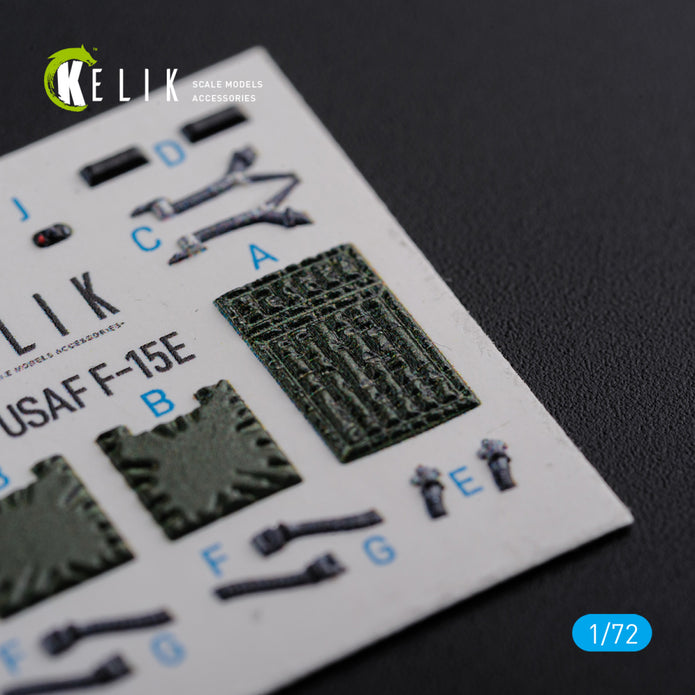 F-15E McDonnell Douglas Interior 3D Decals (for Academy Model kit) Scale 1:72 KeliK K72111 USA