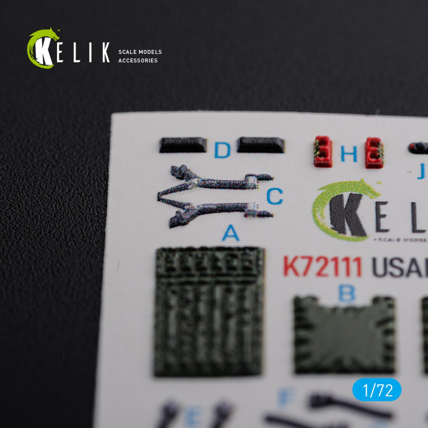 F-15E McDonnell Douglas Interior 3D Decals (for Academy Model kit) Scale 1:72 KeliK K72111 USA