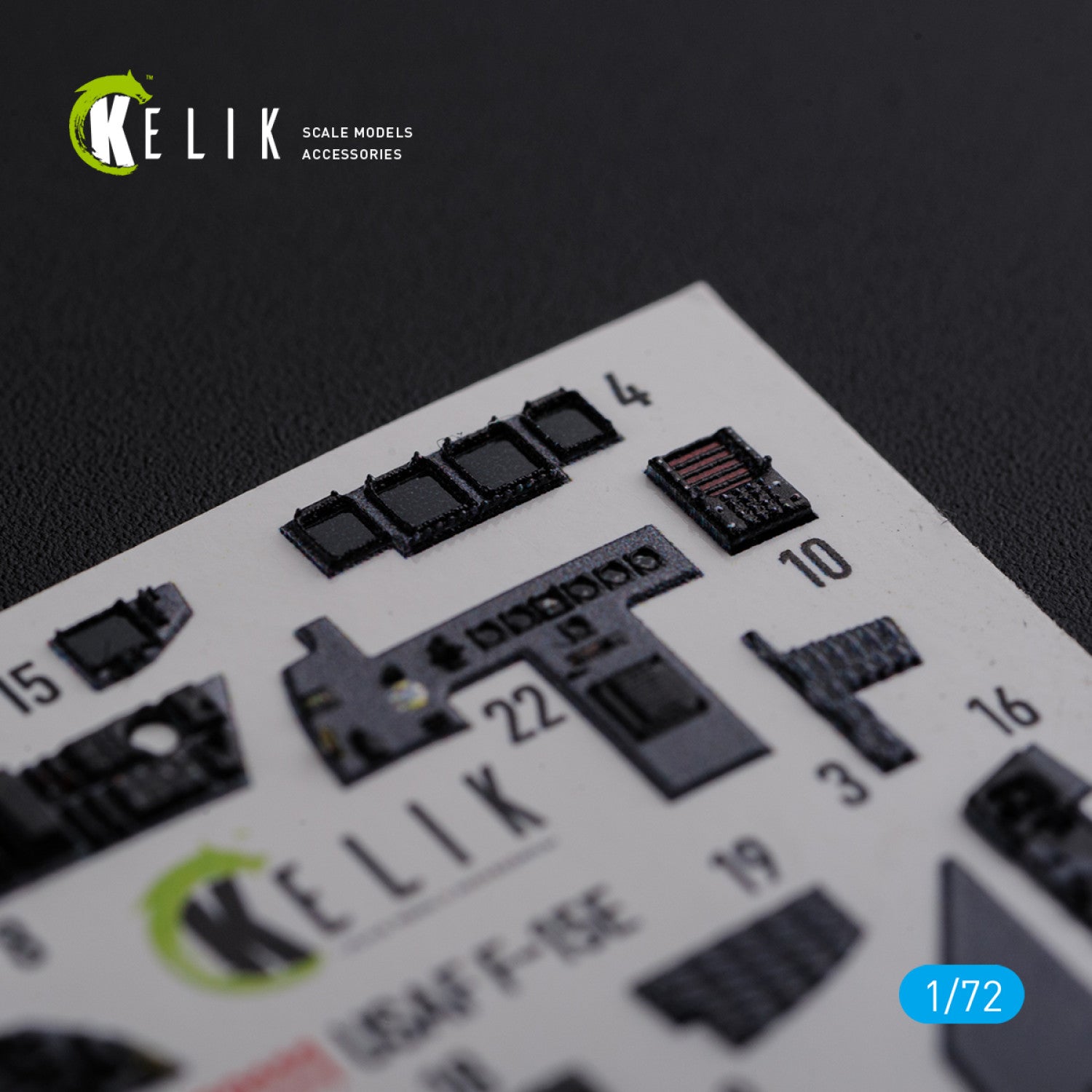 F-15E McDonnell Douglas Interior 3D Decals (for Academy Model kit) Scale 1:72 KeliK K72111 USA