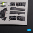 Grumman F9F-2 Panther Aircraft Interior 3D Decals (for HobbyBoss Model kit) Scale 1:72 KeliK K72113 USA