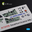 Hawker Sea Hurricane Mk I Interior 3D Decals (for Arma Hobby Model kit) Scale 1:72 KeliK K72115 United Kingdom (WW2)