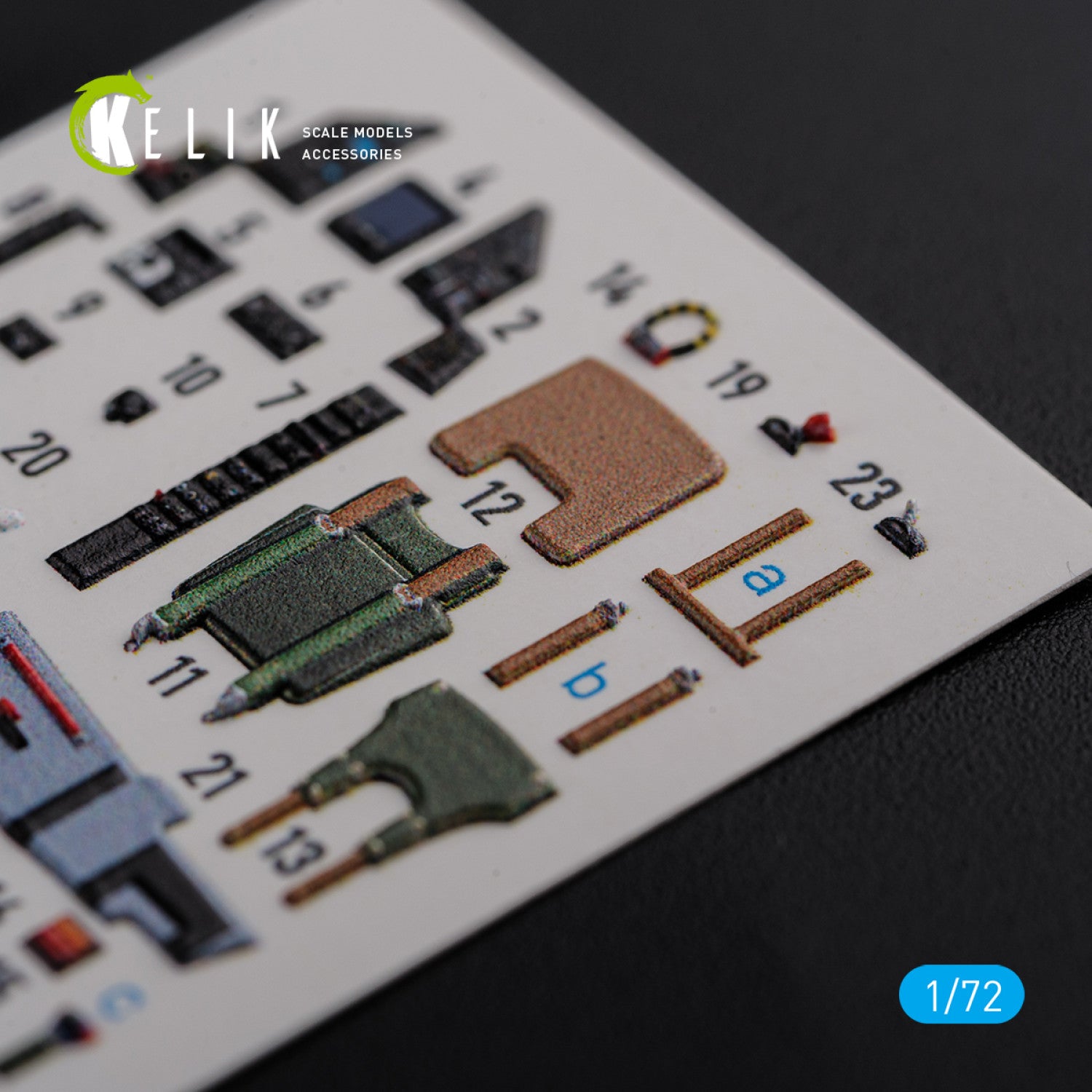 Dassault Mirage 2000C Interior 3D Decals Aircraft (for ModelSvit Model kit) Scale 1:72 KeliK K72119 France