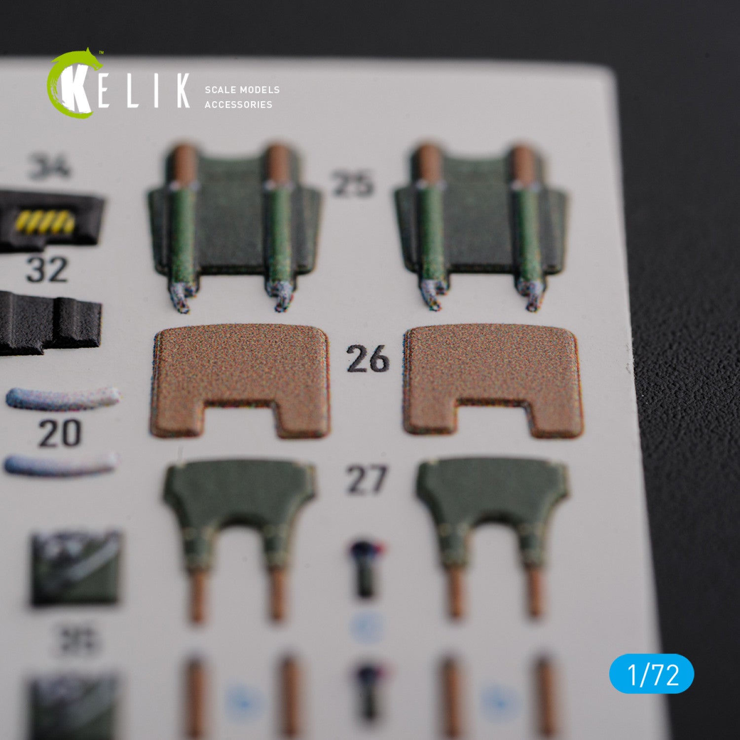Dassault Mirage 2000D Interior 3D Decals (for ModelSvit Model kit) Scale 1:72 KeliK K72120 France
