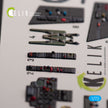 Super Etendard. Interior 3D Decals (for Academy Aircraft model kit) Scale 1:72 KeliK K72131