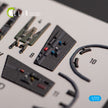 Super Etendard. Interior 3D Decals (for Academy Aircraft model kit) Scale 1:72 KeliK K72131
