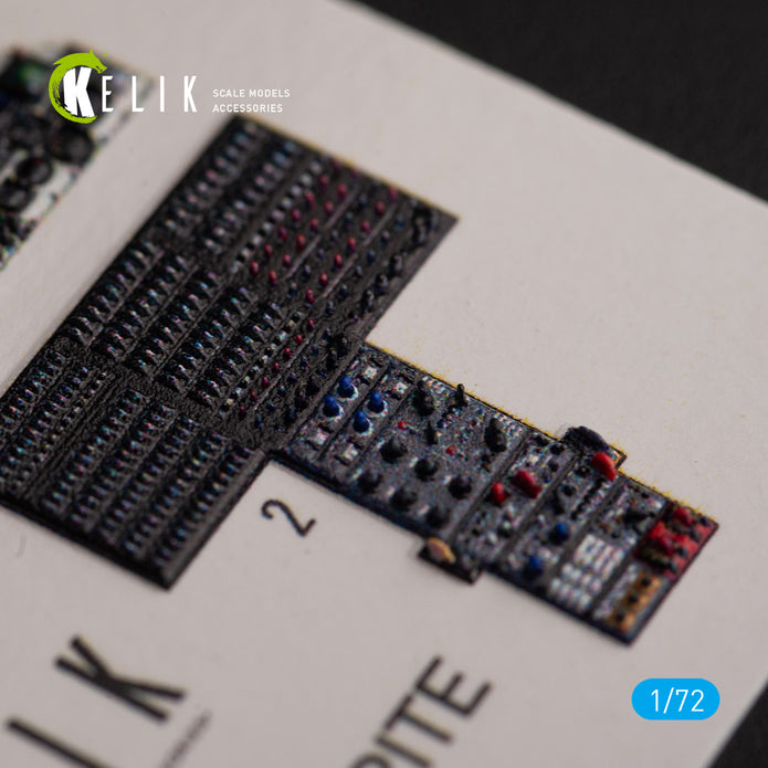 UH-2C SEASPRITE. Interior 3D Decals (for Clear Prop Helicopter model kit) Scale 1:72 KeliK K72132