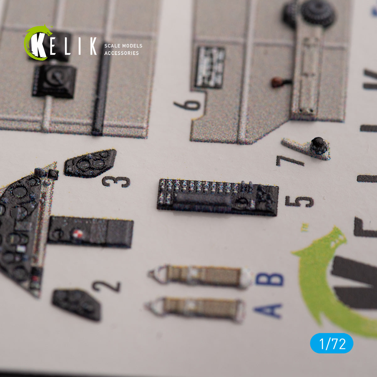Brewster 239E. Interior 3D Decals (for Hobby 2000/Hasegawa Aircraft model kit) Scale 1:72 KeliK K72146