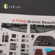 Bristol Beauhfighter TF.X. Interior 3D Decals (for Airfix Aircraft model kit) Scale 1:72 KeliK K72150