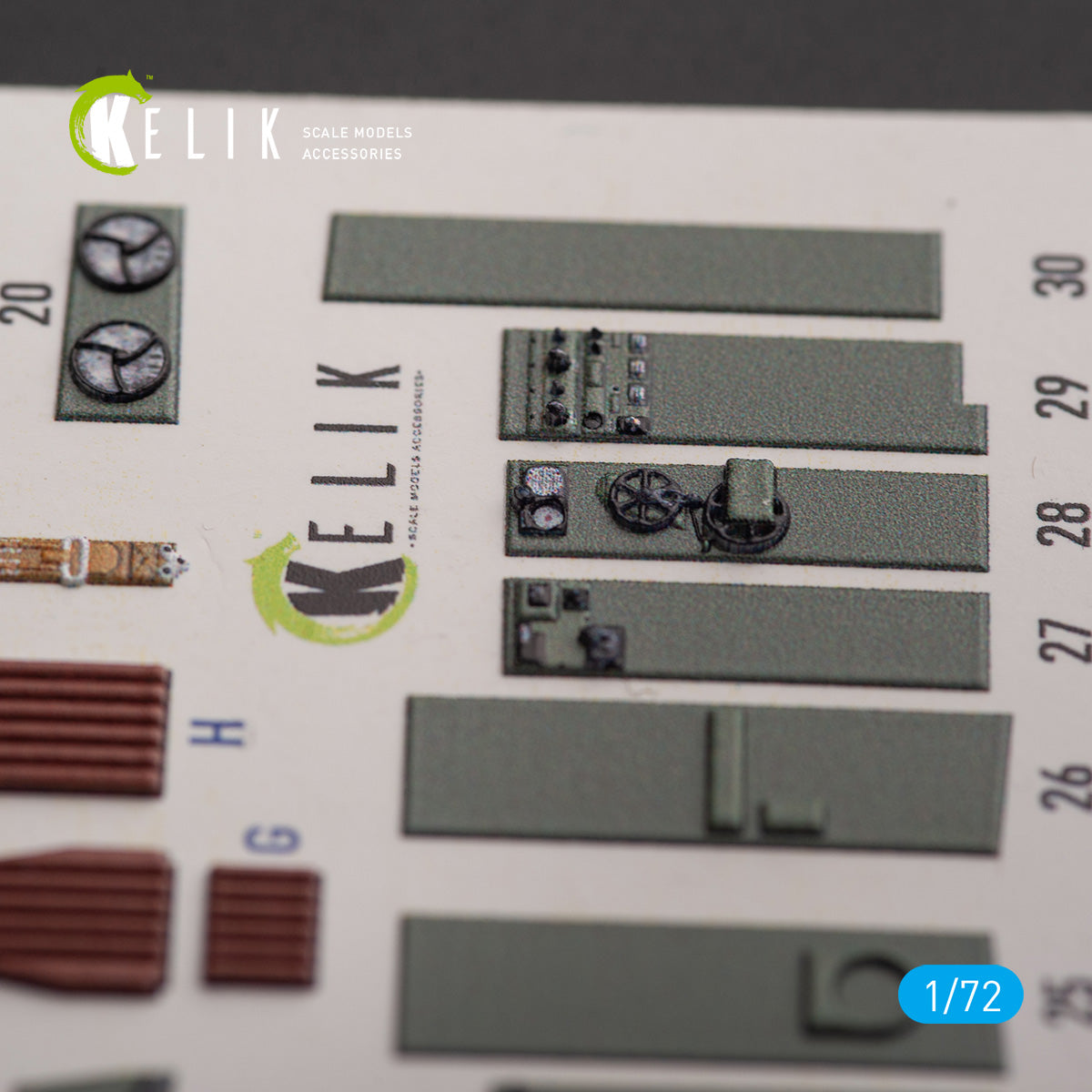 Bristol Beauhfighter TF.X. Interior 3D Decals (for Airfix Aircraft model kit) Scale 1:72 KeliK K72150
