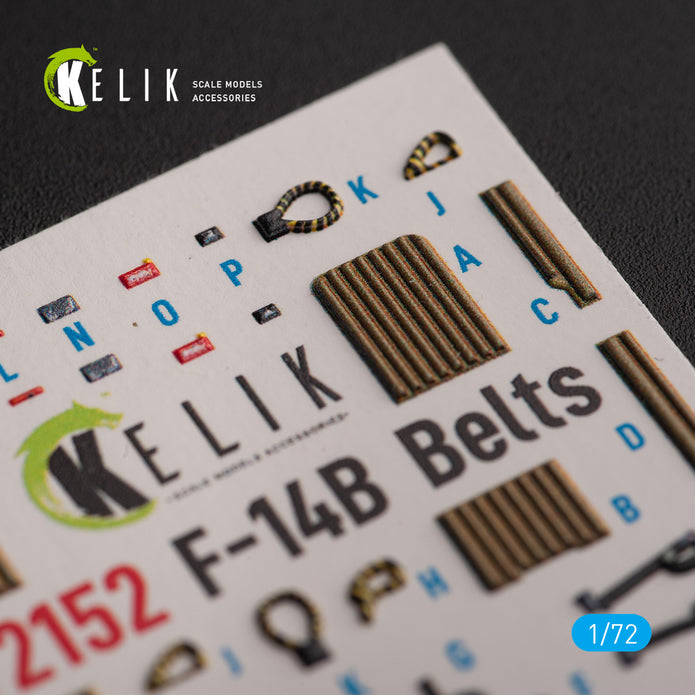 F-14B. Interior 3D Decals (for Great Wall Hobby (GWH) Aircraft model kit) Scale 1:72 KeliK K72152