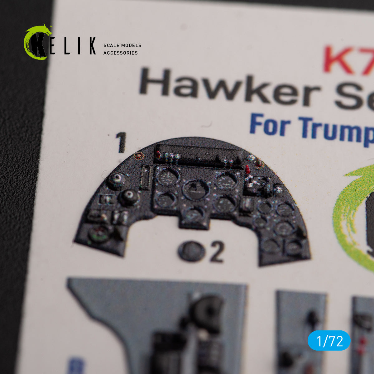 Hawker Sea Fury FB.11. Interior 3D Decals (for Trumpeter Aircraft model kit) Scale 1:72 KeliK K72153