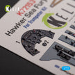 Hawker Sea Fury FB.11. Interior 3D Decals (for Trumpeter Aircraft model kit) Scale 1:72 KeliK K72153