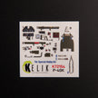 P-40K. Interior 3D Decals (for Special Hobby Aircraft model kit) Scale 1:72 KeliK K72154