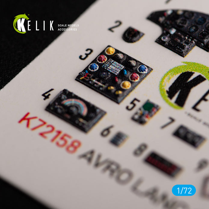 AVRO LANCASTER B.III. Interior 3D Decals (for Airfix Aircraft model kit) Scale 1:72 KeliK K72158