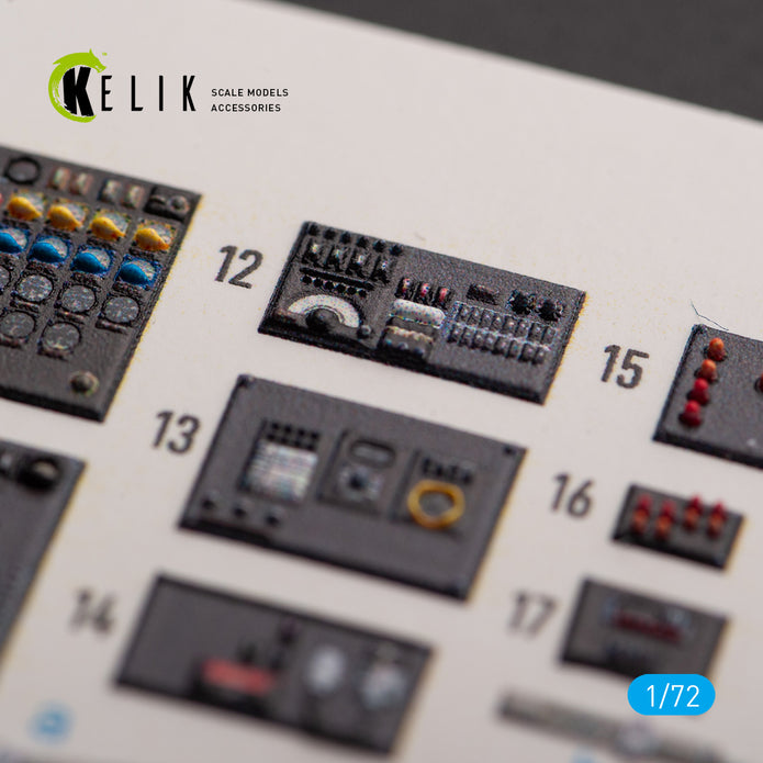 AVRO LANCASTER B.III. Interior 3D Decals (for Airfix Aircraft model kit) Scale 1:72 KeliK K72158
