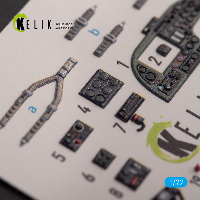 ARMSTRONG WHITWORTH WHITLEY MK.V. Interior 3D Decals (for Airfix Aircraft model kit) Scale 1:72 KeliK K72159