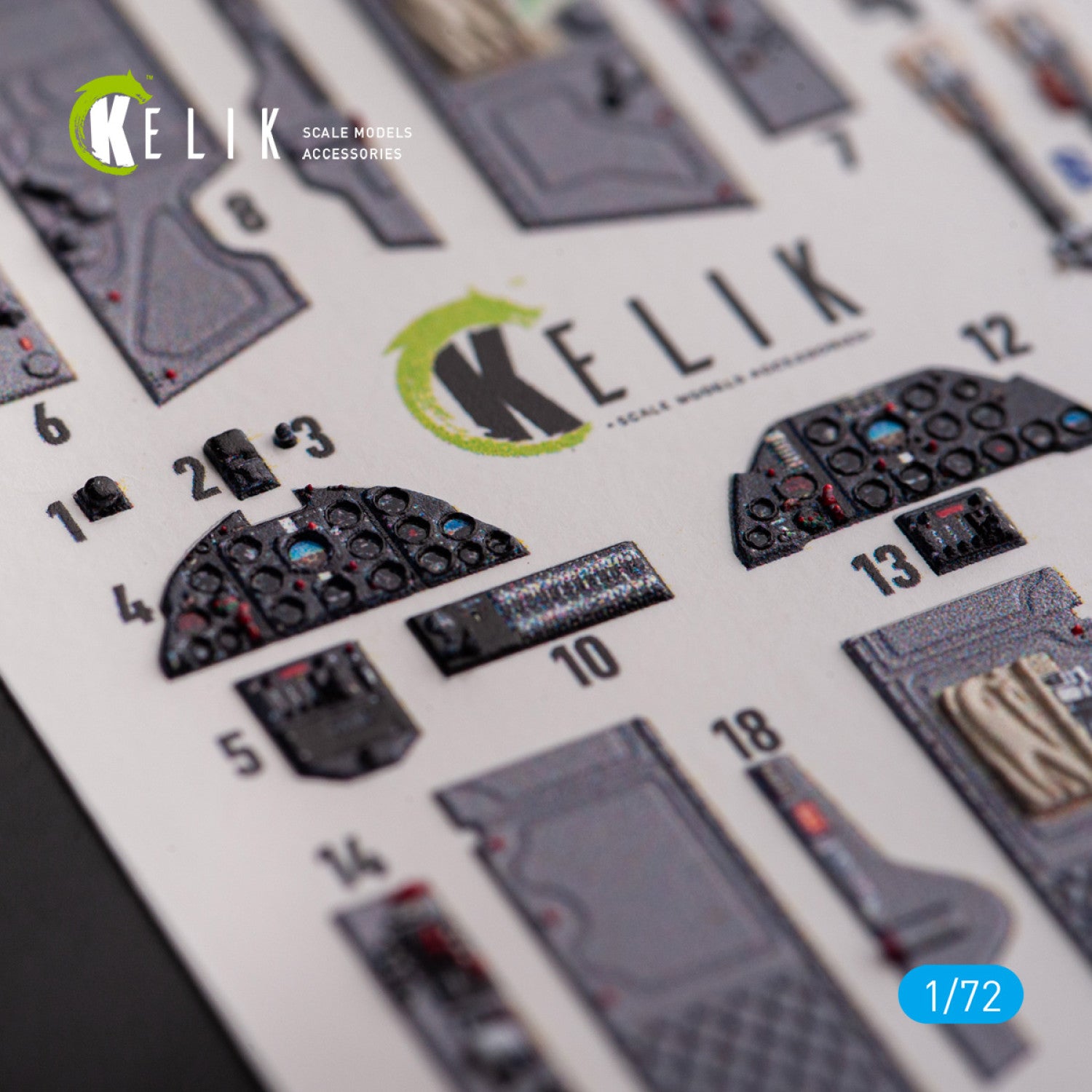 Aero L-29 Delfin. Interior 3D Decals (for AMK Aircraft model kit) Scale 1:72 KeliK K72162