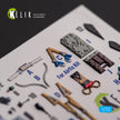 English Electric F.2A Lightning. Interior 3D Decals (for Airfix Aircraft model kit) Scale 1:72 KeliK K72163