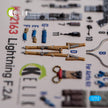 English Electric F.2A Lightning. Interior 3D Decals (for Airfix Aircraft model kit) Scale 1:72 KeliK K72163