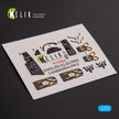 English Electric Canberra PR.9. Interior 3D Decals (for Airfix Aircraft model kit) Scale 1:72 KeliK K72164