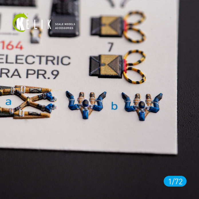 English Electric Canberra PR.9. Interior 3D Decals (for Airfix Aircraft model kit) Scale 1:72 KeliK K72164
