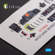 Westland Wessex HAS.3. Interior 3D Decals (for Italeri Helicopter model kit) Scale 1:72 KeliK K72165