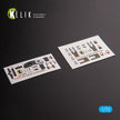 Grumman OV-1A / JOV-1A MOHAWK. Interior 3D Decals (for Clear Prop Aircraft model kit) Scale 1:72 KeliK K72166