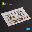 Grumman OV-1A / JOV-1A MOHAWK. Interior 3D Decals (for Clear Prop Aircraft model kit) Scale 1:72 KeliK K72166