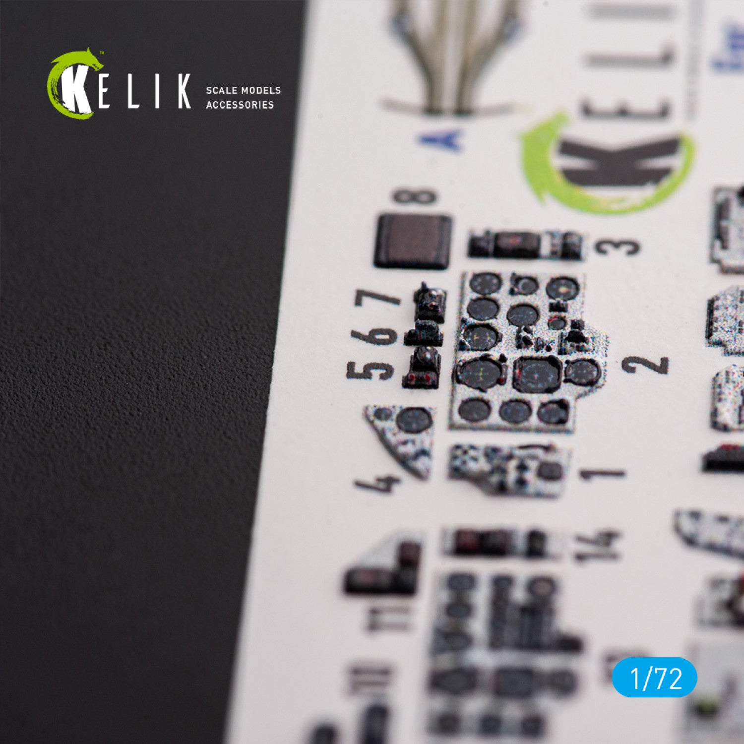 Sukhoi SU-17M4P / 22M4. Interior 3D Decals (for ModelSvit Aircraft model kit) Scale 1:72 KeliK K72167