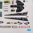 F-117A NIGHTHAWK. Interior 3D Decals (for Hasegawa Aircraft model kit) Scale 1:72 KeliK K72170