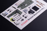 Bristol Bleninheim Mk.1. Interior 3D Decals (for Airfix Aircraft model kit) Scale 1:72 KeliK K72209