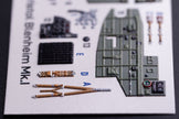 Bristol Bleninheim Mk.1. Interior 3D Decals (for Airfix Aircraft model kit) Scale 1:72 KeliK K72209
