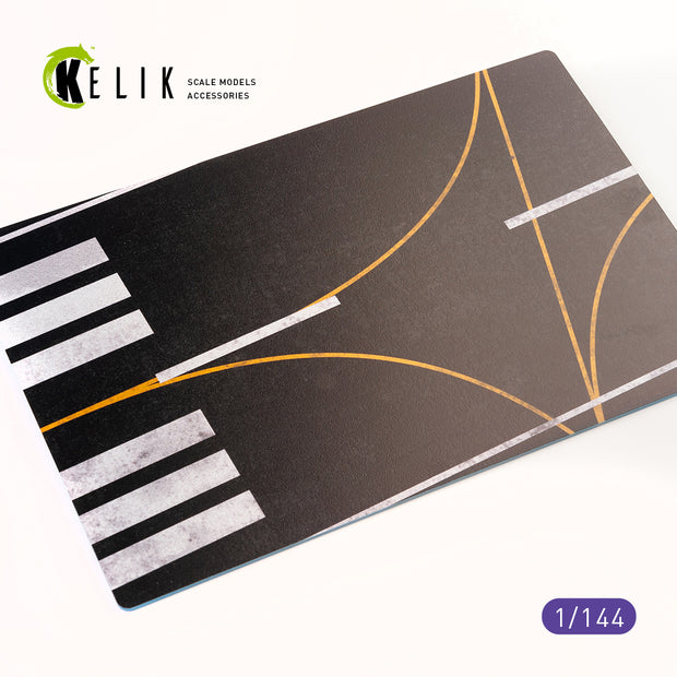 Civil Asphalt 23m Base - Acrylic 3 mm (280 x 180 mm) (170 g) Scale 1:144 KeliK KS14402 Stands for Plastic Models