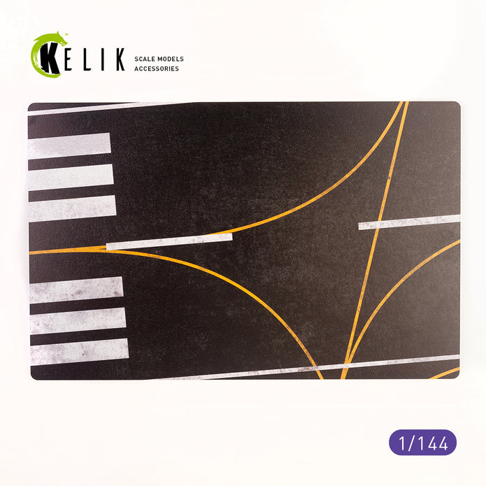 Civil Asphalt 23m Base - Acrylic 3 mm (280 x 180 mm) (170 g) Scale 1:144 KeliK KS14402 Stands for Plastic Models