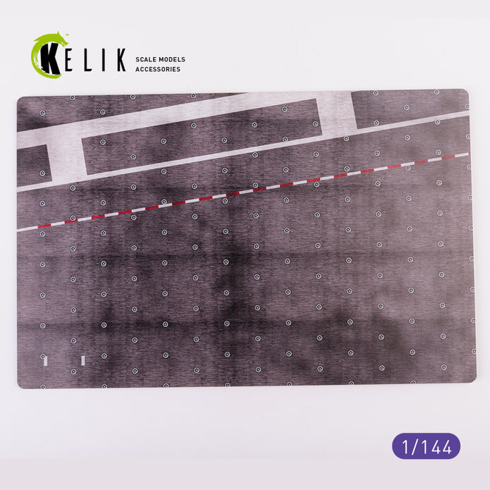 CVN 78 Gerald Ford Type 2 - Base - Acrylic Scale 1:144 KeliK KS14404 Stands for Plastic Models