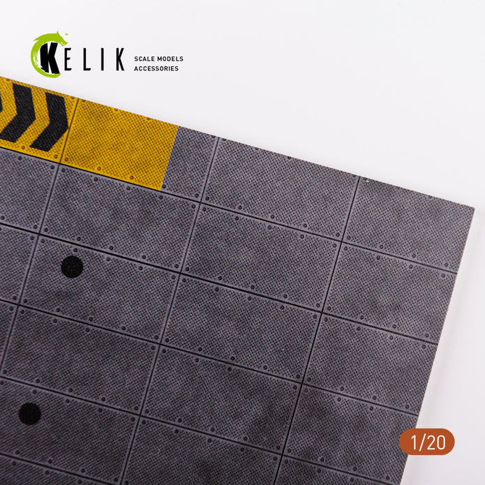 F1 Garage Type 1 Base - Acrylic Scale 1:20 KeliK KS20005 Stands for Plastic Models