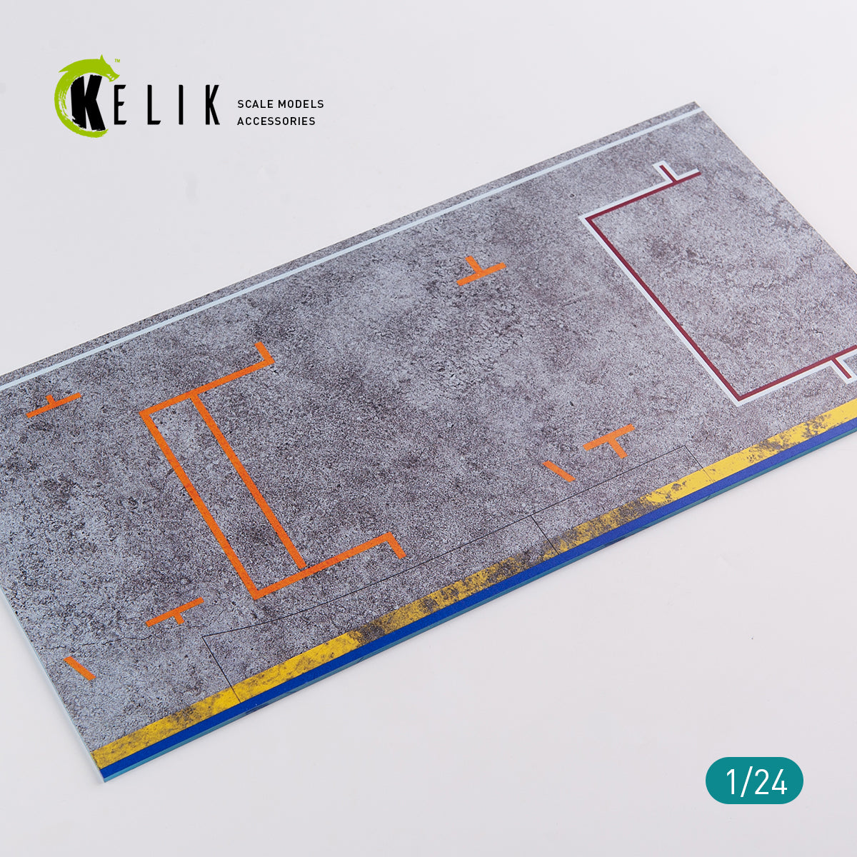 Pitstop 24 Hours of Le Mans type 1 Base - Acrylic 3 mm (180 x 357 mm) (210 g) Scale 1:24 KeliK KS24006 Stands for Plastic Models