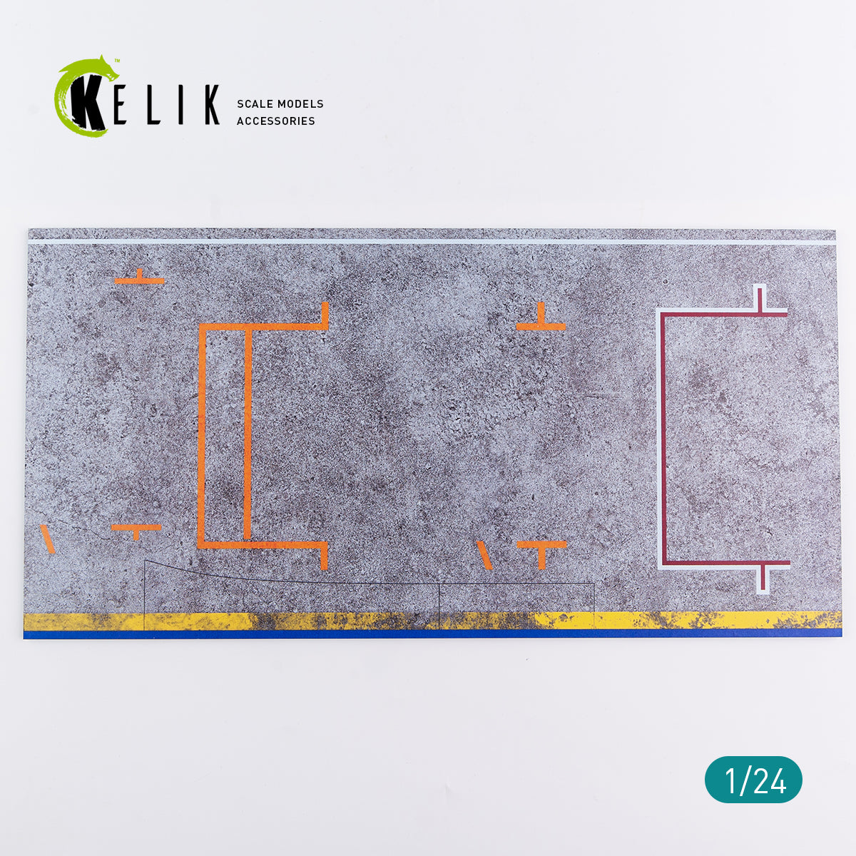 Pitstop 24 Hours of Le Mans type 1 Base - Acrylic 3 mm (180 x 357 mm) (210 g) Scale 1:24 KeliK KS24006 Stands for Plastic Models