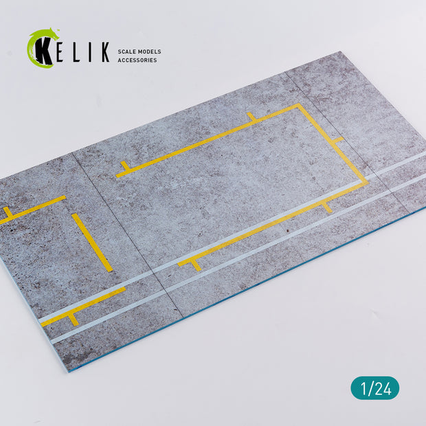 Pitstop 24 Hours of Le Mans type 2 Base - Acrylic 3 mm (180 x 357 mm) (210 g) Scale 1:24 KeliK KS24007 Stands for Plastic Models