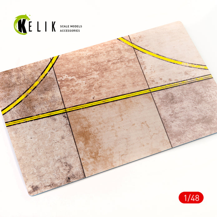 RPK runway Base - Acrylic 3 mm (280 x 180 mm) (170 g) Scale 1:48 KeliK KS48001 Stands for Plastic Models