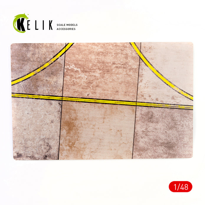 RPK runway Base - Acrylic 3 mm (280 x 180 mm) (170 g) Scale 1:48 KeliK KS48001 Stands for Plastic Models