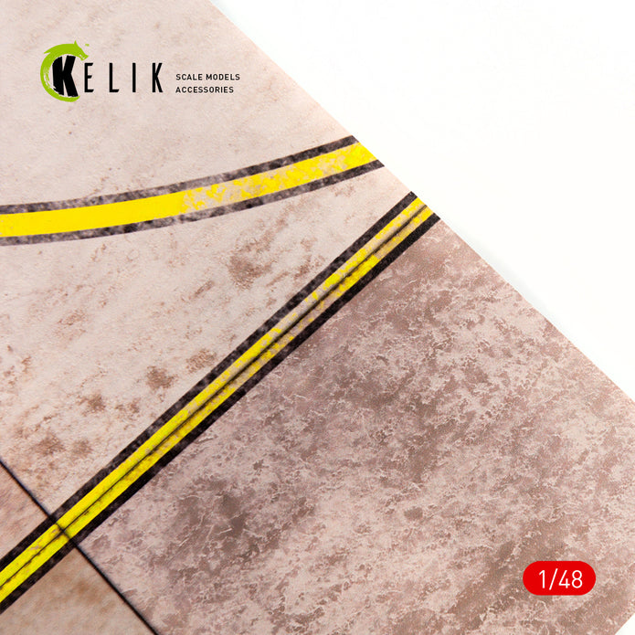 RPK runway Base - Acrylic 3 mm (280 x 180 mm) (170 g) Scale 1:48 KeliK KS48001 Stands for Plastic Models